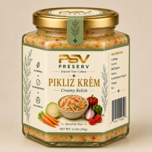 Preserv Pikliz Krèm - Creamy hot haitian pepper relish